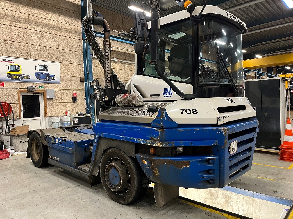 Older, worn Terberg tractor