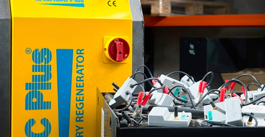 Regeneration of lead batteries